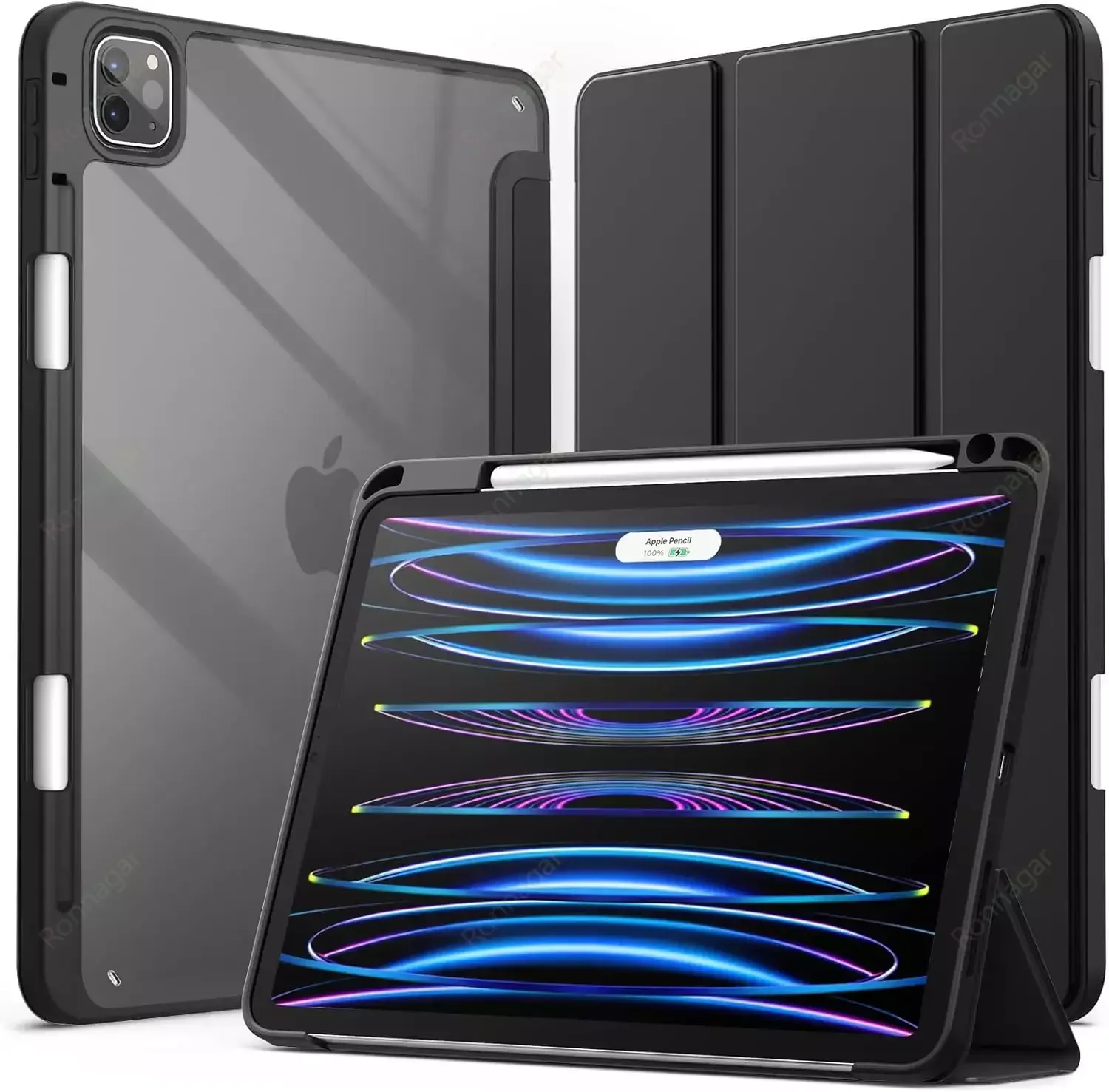 Smart Case voor iPad A16 A19 12e 11e generatie 2026 2025 2024 Air11 13 M4 M3 Air 8 7 6 Air 5 4 Pro11 13 M4 M5 M2 10e 9 8 7 10.2 10.5