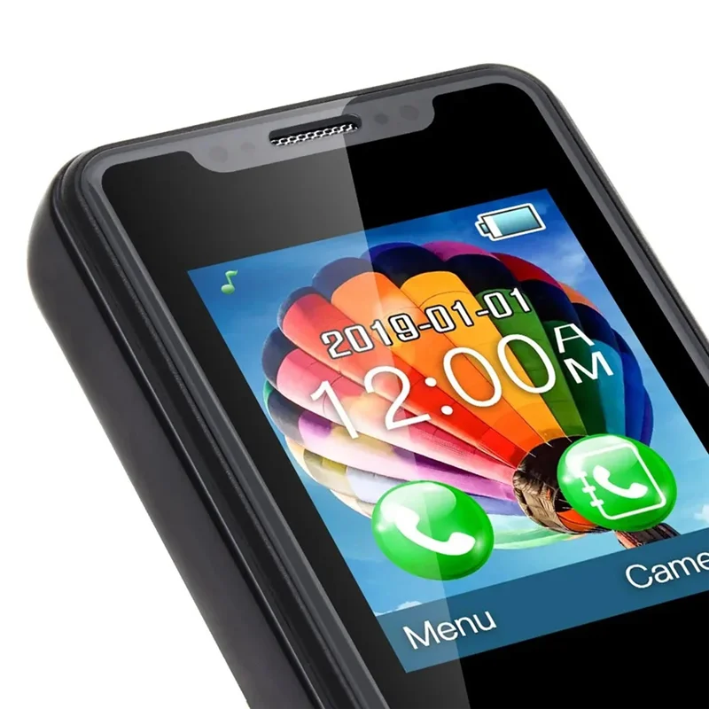 هاتف صغير فائق الصغر هاتف متعدد الوسائط SMS صغير مع شاشة لمس 1.77 بوصة نوع شبكة 2G GSM يدعم لغات متعددة