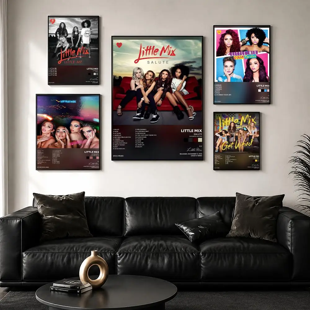 Stylish Pop Group L-Little Mix Poster Wall Art Print Sticker for Bedroom Living Room Dorm Office Modern Home Decor