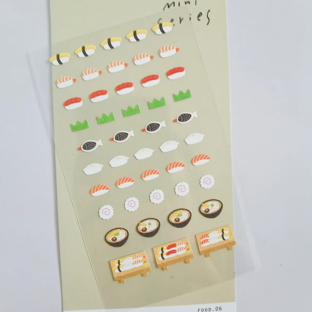 1 pc Korean Import Suatelier Japanese Food Noodles Sushi Stickers Mini Scrapbooking Diy Journal Cute Deco Stationery Sticker 124