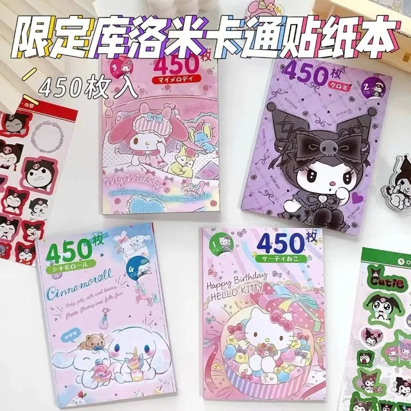 

Hello Kitty My Melody Sanrio Anime Kawaii Waterproof Stickers Cute Cartoon Kuromi Cinnamoroll Diy Ledger Material Kids Gifts