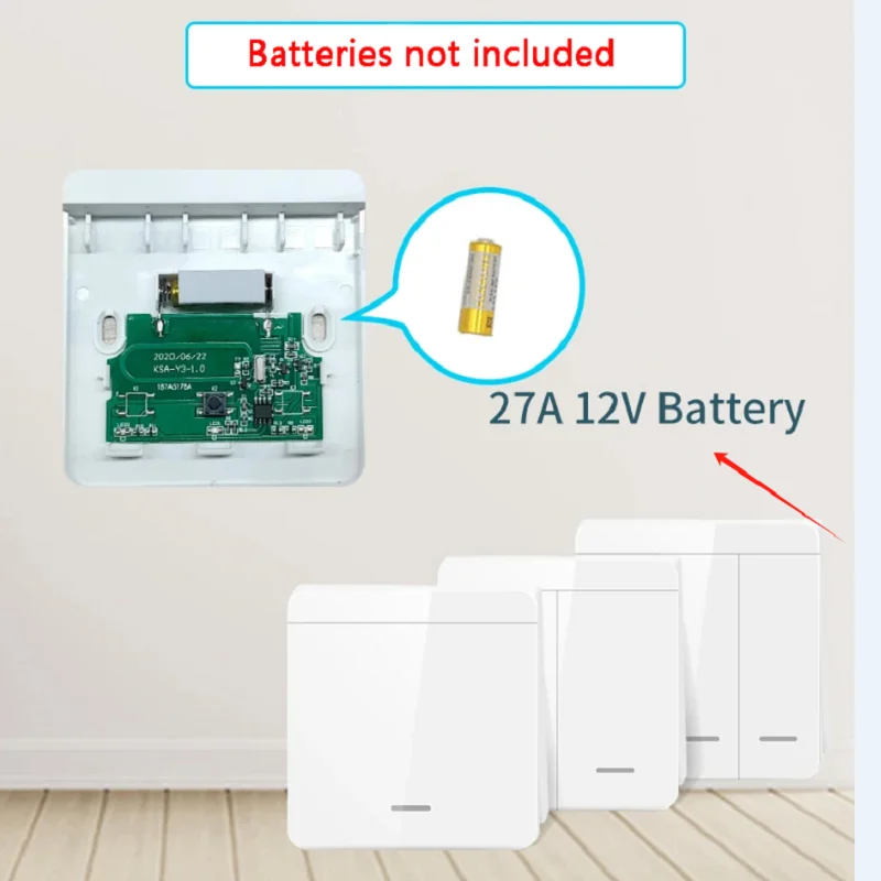 433 ميجا هرتز 1/2/3 عصابة 86 لوحة الحائط التبديل اللاسلكية مفتاح ذكي ضوء مع قاطعة التحكم عن بعد 10A 110 فولت 220 فولت لمصباح LED