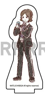 Anime 2 P2 Mini Action Figure Doll Tatsuya Lisa Silverman Acrylic Stand Model Plate Cosplay Toy for Gift