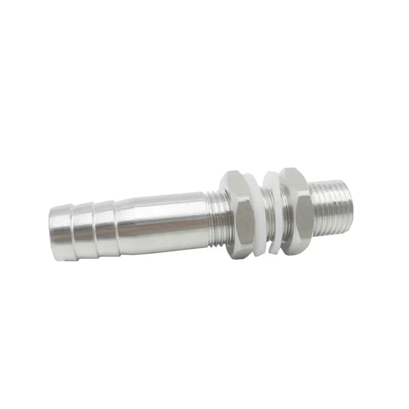 

M8 M10 M12 M16 1/4 "3/8" 1/2 "3/4" 1 "1-1/4" 1-1/2 "2" стандарт BSP, наружная резьба к шлангу, штуцер из нержавеющей стали 304