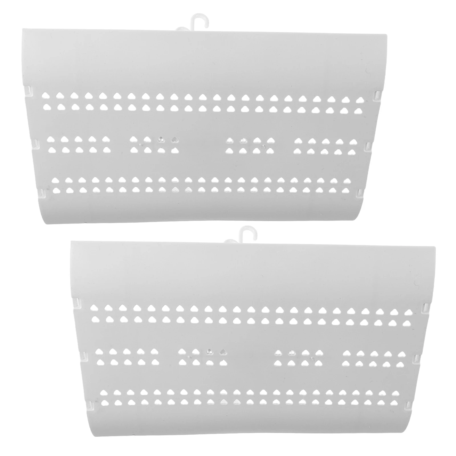 

2pcs Conditioner Deflector Central Air Conditioning Vent Cover Anti Direct Blow Shield Ceiling Wind Direction Control Plastic
