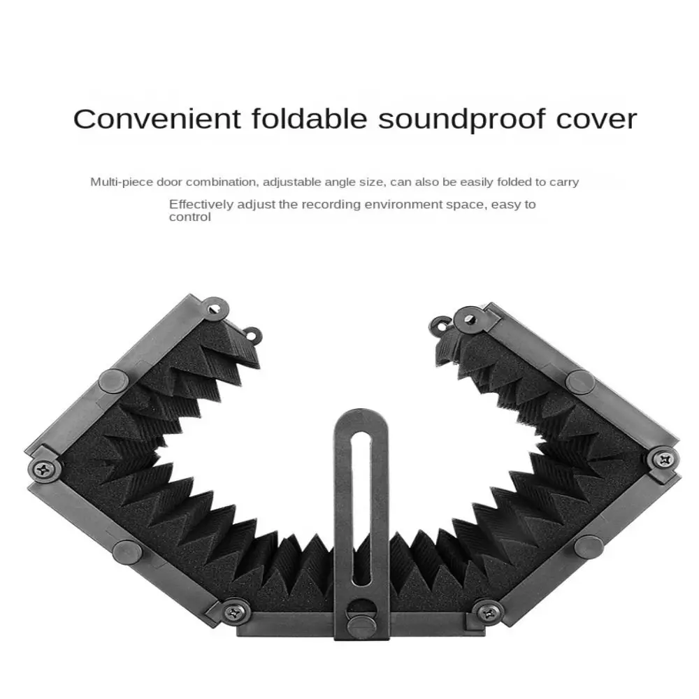 Acoustic Microphone Isolation Shield Wedges Sponge Noise Reduction Equipment Soundproof Filter Soundproofing Panels Studio