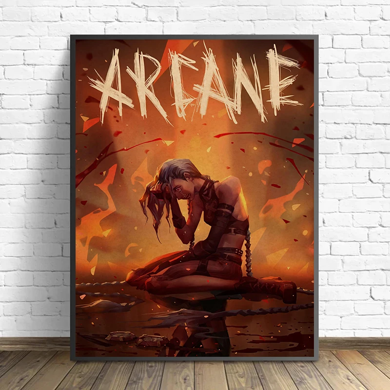 Hot Game Arcane League of Legends Posters and Prints Canvas Printing Vintage Wall Art Picture for Living Room Home Decor Gifts