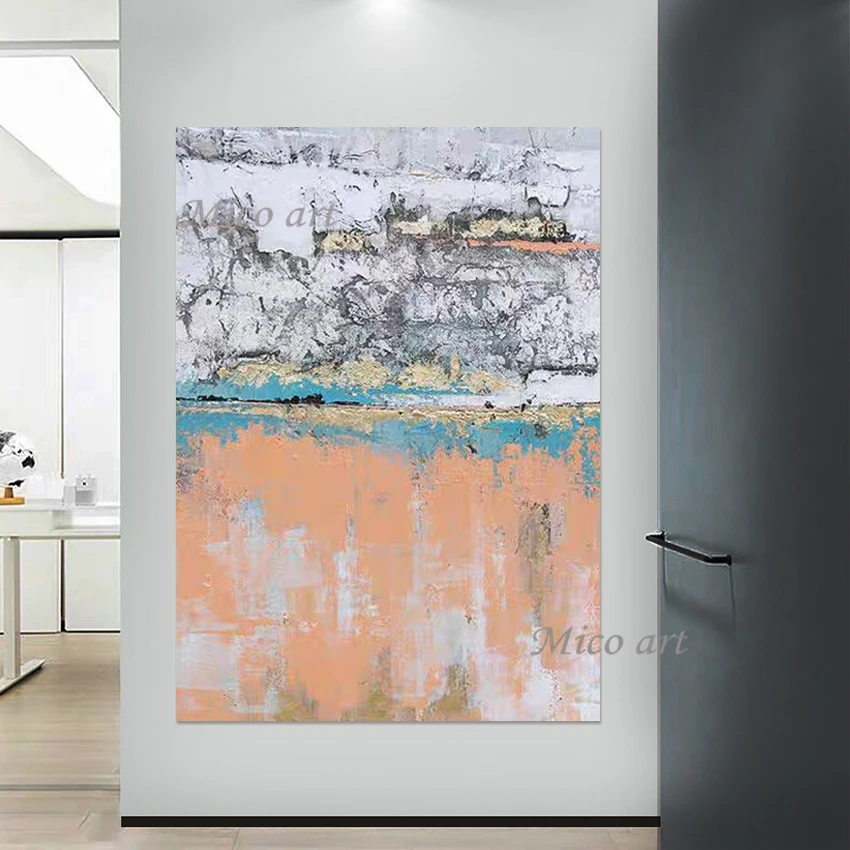 

Роскошное украшение для гостиной, абстрактные картины в подарок, картина на холсте, новый дизайн, акриловая текстурированная художественная стена