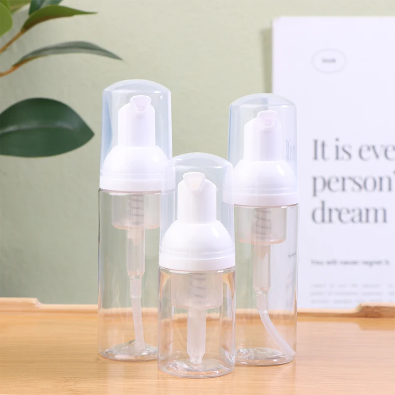 

1 шт., 30/50/60 мл, бутылка для пенного мыла, пустая пластиковая бутылка с насосом для очищающего средства для лица, многоразовый дозатор для лосьона и шампуня