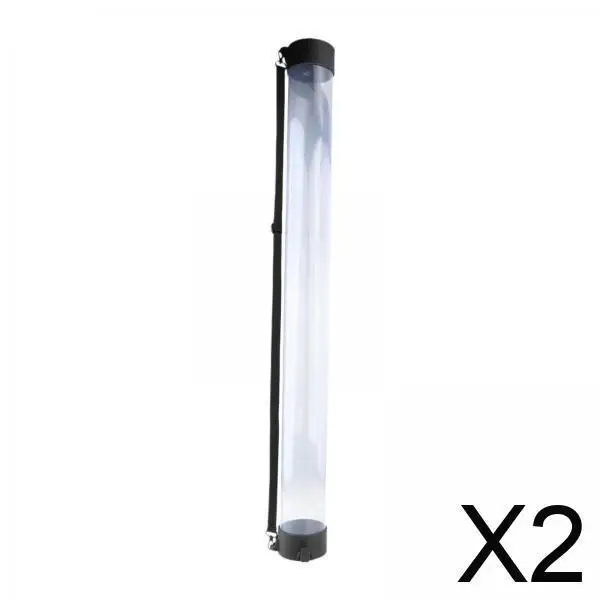 

2xPickleball Pick up Tube для коллекции теннисных мячей, верхняя белая трубка для сбора теннисных мячей