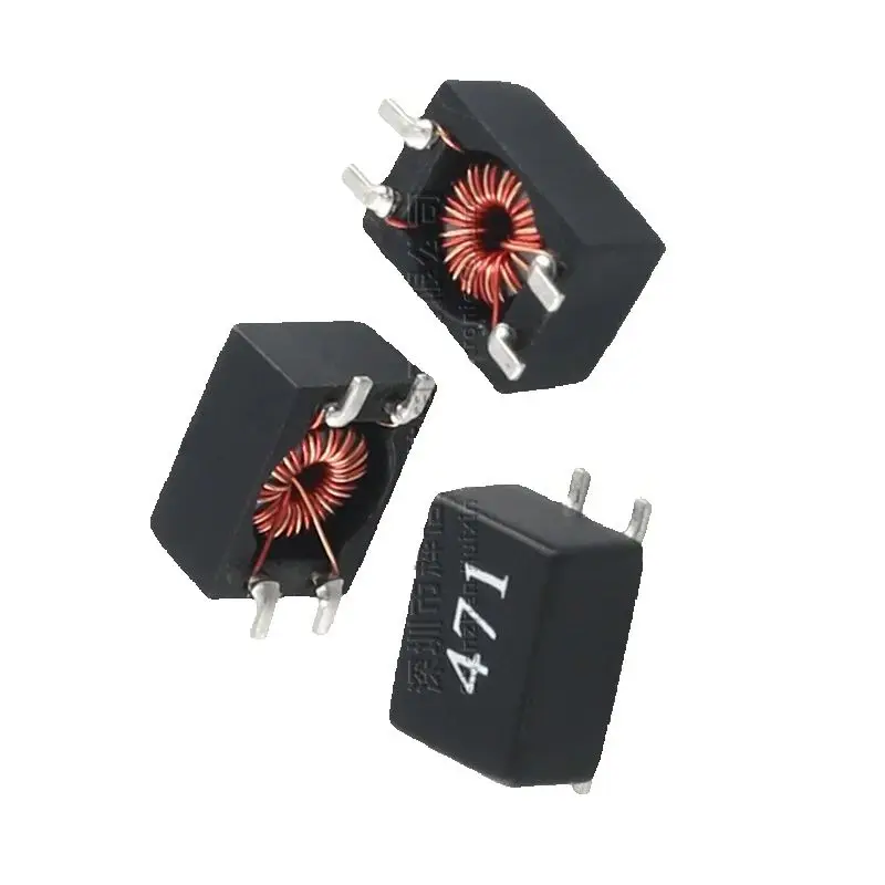 10PCS/SMD Common Mode Inductor Filter 471 470UH 0.5A Miniature Four-legged Magnetic Ring Coil Common Mode Choke Coil SF0904-471