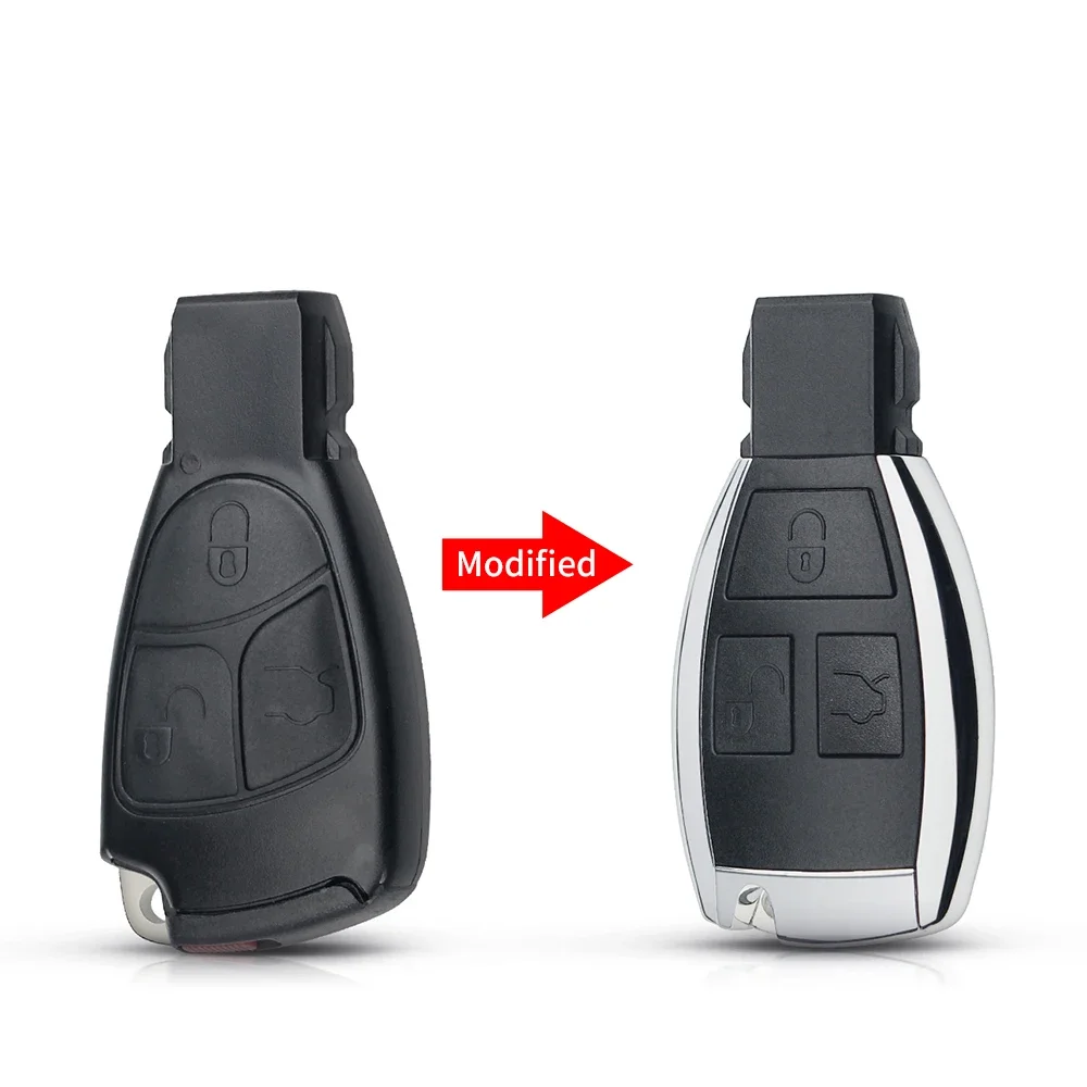 KEYYOU Geändert 2/3/4 Tasten Smart Remote Key Fall Shell Fob Für Mercedes Benz B C E ML S CLK CL Vito Ersatz Smart Schlüssel