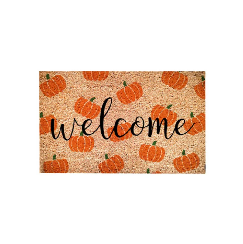 Coco Coir Door Mat with Heavy Duty Backing, Welcome Doormat (17