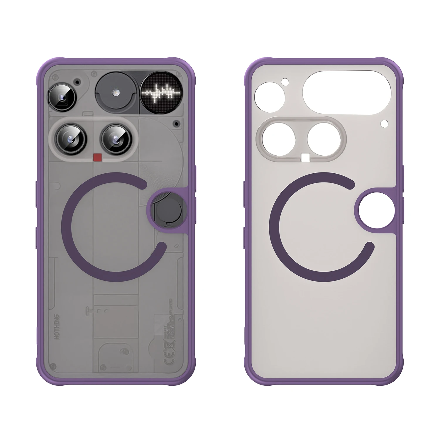Für Nothing Phone3 Matte Case, kompatibel mit MagSafe, Fallschutz, schlanker Schutz, durchscheinende Abdeckung für Nothing Phone 3 – Detail 10