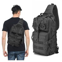Men's Backpack Tactical Assault Pack Crossbody Sling Bag Waterproof Rucksack Bag Outdoor Hiking Camping Pack Man Shoulder Bags