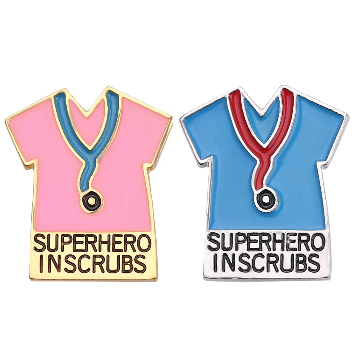 Doctor Nurse Figure Cute Pins Hospital Staff  Brooch Zinc Alloy Enamel Badge Fashion Jewelry Brooch for Clothing Bags Decor