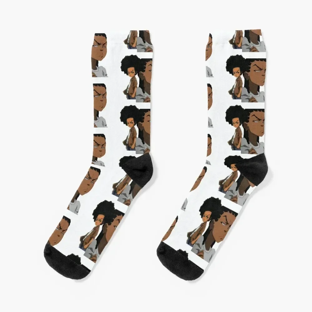 

The Boondocks Huey Socks Stockings compression snow bright garter Novelties Boy Child Socks Women's