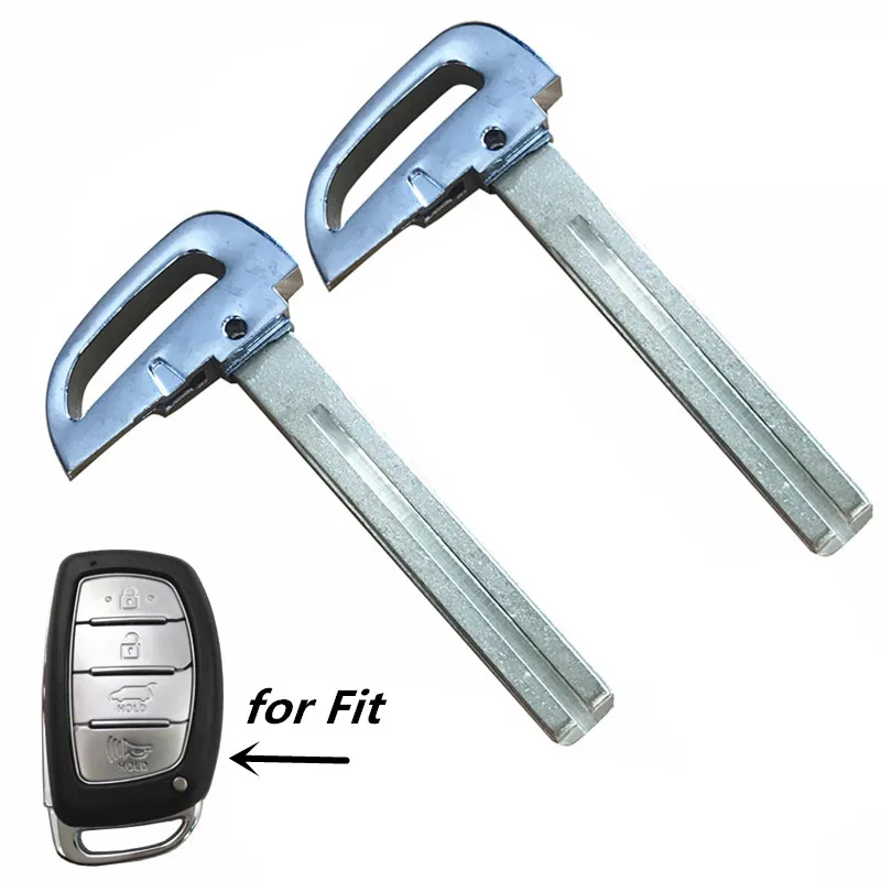 

WFMJ 2Pcs Replacement for Hyundai Uncut Smart Remote Emergency Insert Key Blade Blank