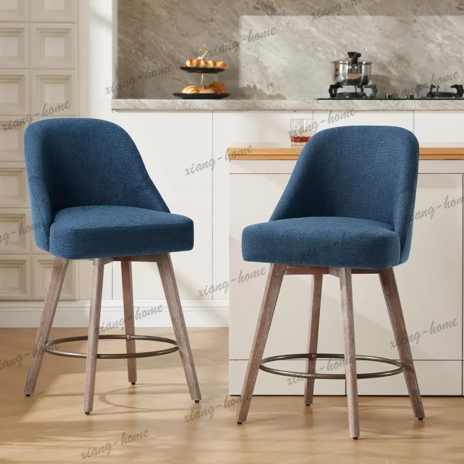 lsSophisticated Upholstered Smooth Bar Chair Contemporary Stylish Classic Fashionable Bar Chair Taburete Alto Hotel Furniture