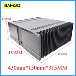 All-aluminum Power Amplifier Chassis Class 430*150*315/363/415mm A Amplifier Chassis Heat Sink Diy Audio Amplifier Case Shell