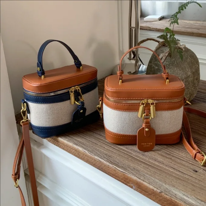 

2025 Новая сумка через границу в корейском стиле для женщин. Дизайнерская роскошная сумка с цветными блоками. Стильная сумка через плечо.