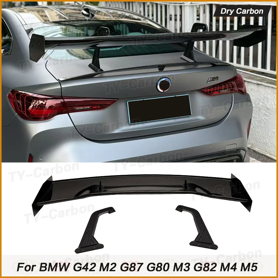 For BMW 3 4 5 Series G42 G22 G20 G30 E92 E93 F80 F82 F87 G87 M2 G80 M3 G82 M4 M5 F90 G90 Dry Carbon Fiber Pro Rear Spoiler Wing