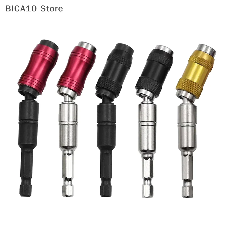 1/4 Inch Hex Magnetic Screw Drill Tip Quick Change Locking Bit Holder Drill Screw Tool Drive Guide Drill Bit Extension Rod