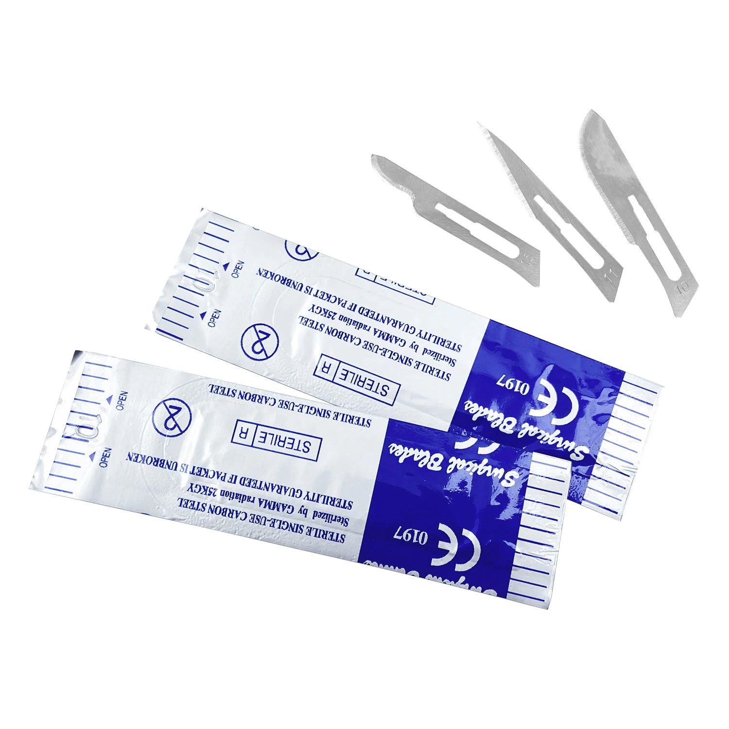100pcs/Box JOLANT Dental Surgical Scalpel Sterilized Blades Carbon Steel Size 10# 11# 15# Optional