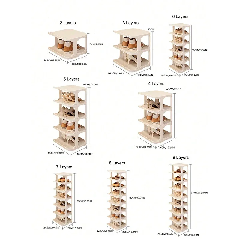 9-warstwowy drzwi organizer na buty narożnik ścienny oszczędzający miejsce wąski stojak do przechowywania butów DIY meble do akademika domowego