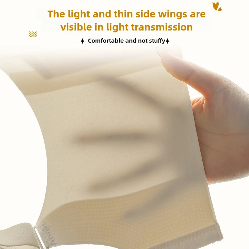 Высококачественные летние тонкие большие груди больших размеров, небольшой бюстгальтер, массажная чашка, регулируемое антипровисающее нижнее белье, женская вторичная грудь