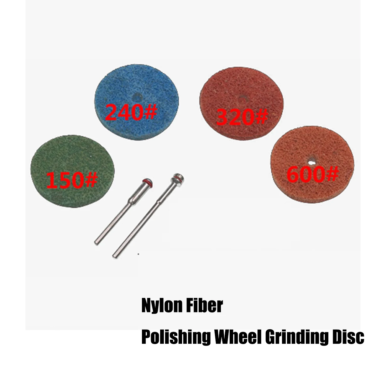 1 Chiếc Grit150-600 # Sợi Nylon Đánh Bóng Bánh Xe Đĩa Mài Bánh Mài Mòn Dụng Cụ Sử Dụng Được Với 2.35/3mm Vỏ Thanh Nối