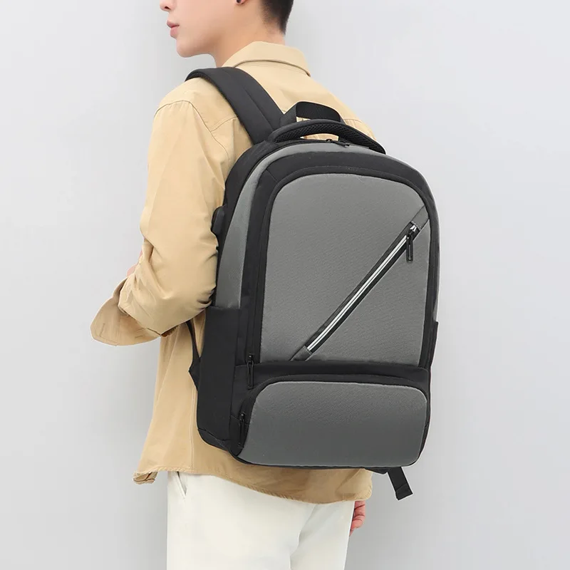 New backpack travel leisure business computer bag high-capacity student bag breathable straps advanced sense backpack.