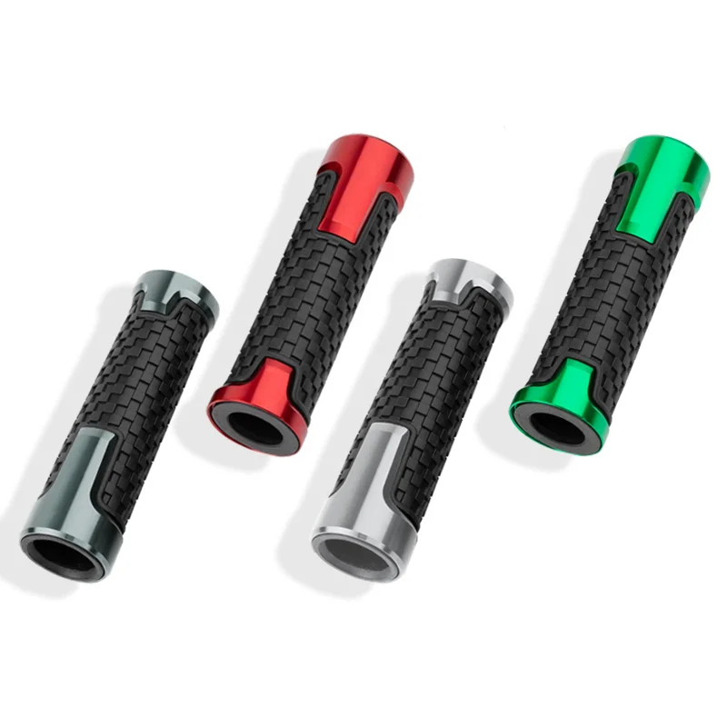 7/8" 22mm Universal Motorcycle Handlebar Grips Handle Bar Cap End Plugs Cover Rubber Grip Protective Handelbar Grips Accessories