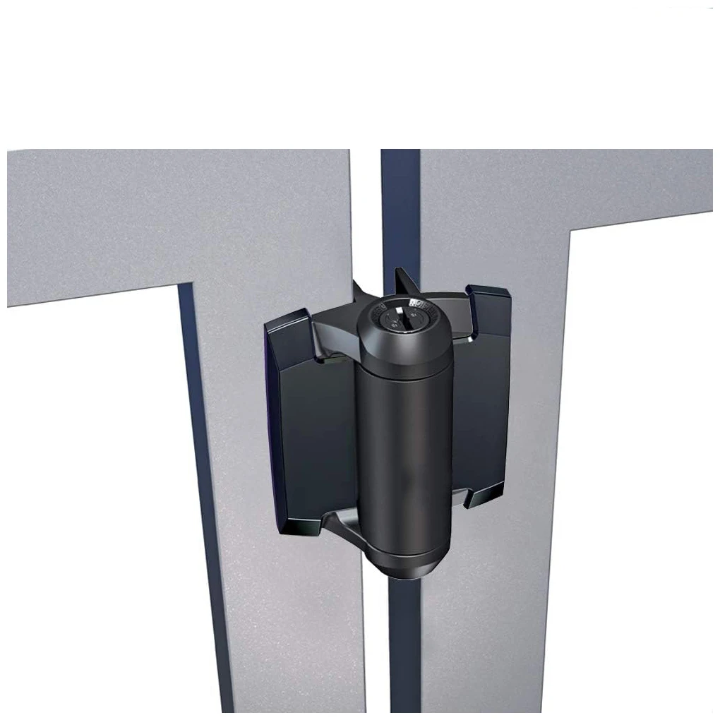 Black Easy To llation Hinges Set Rust-free Alignment For Outdoor Gates Adjustable Hinges Easy to Installation