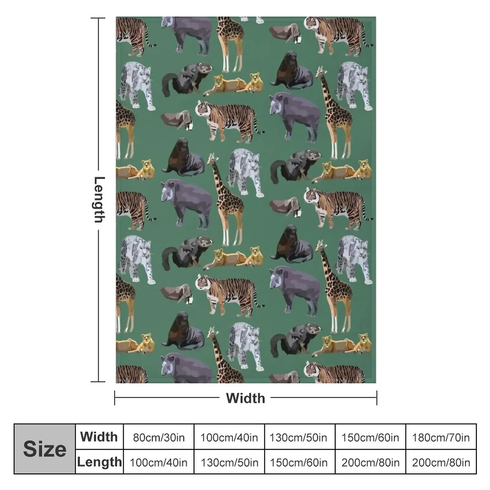 Mixed Mammal Throw Blanket christmas gifts cosplay anime Blankets