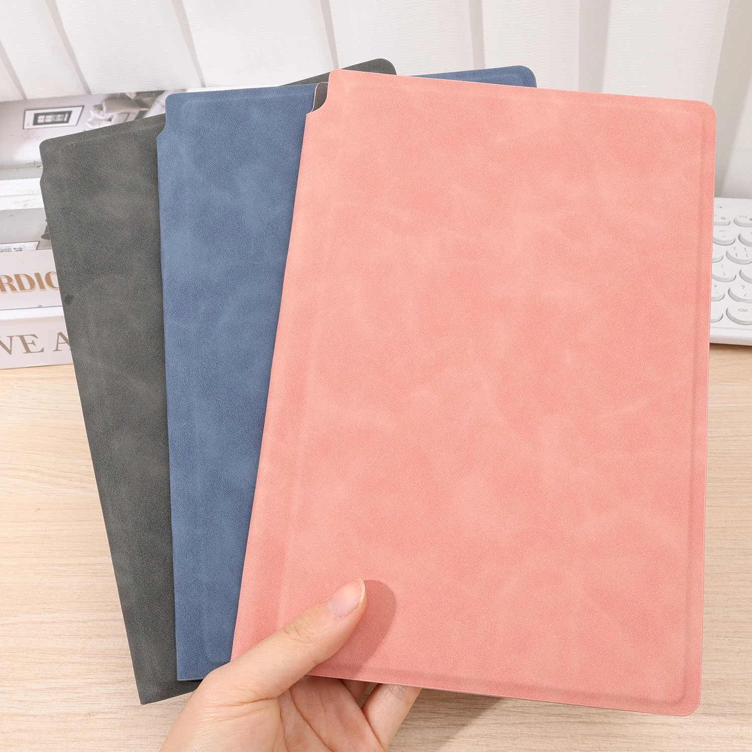 Portable A5 Whiteboard Notebook Leather Notepad with Erasing Cloth Marker Pencil Set Reusable Erasable Weekly Planner Books