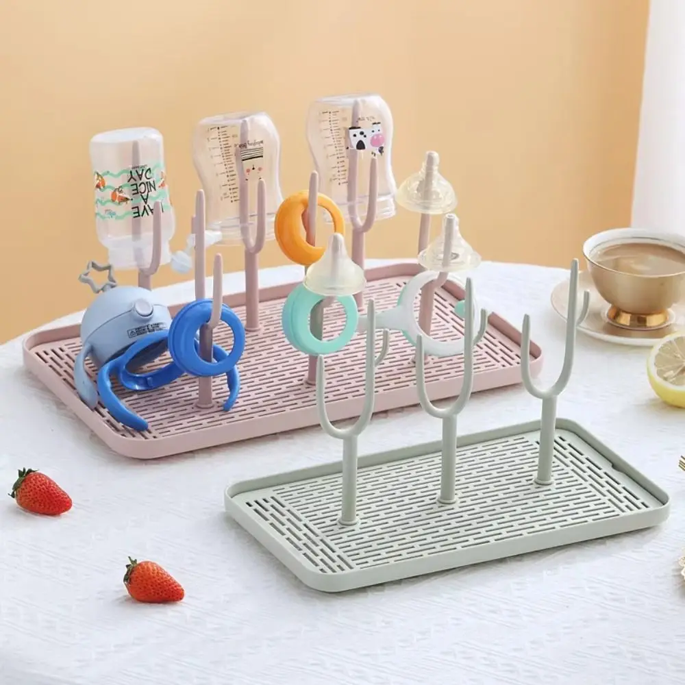 

New Baby Feeding Bottle Drain Rack Nipple Feeding Drainer Storage Drying Rack Cleaning Dryer Cup Holder Storage