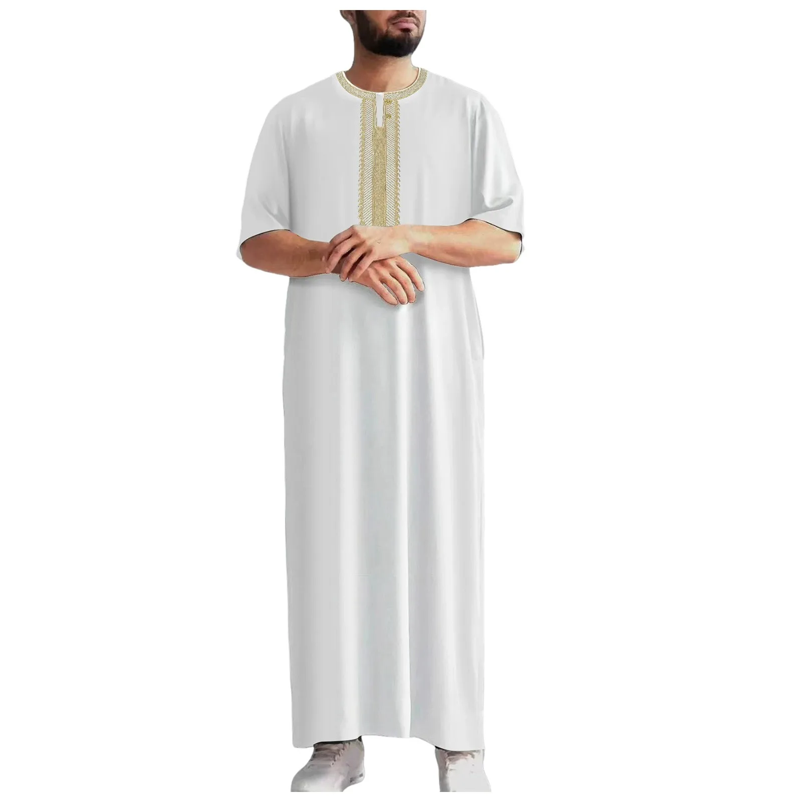 ملابس رجالية عربية إسلامية عيد رمضان قفطان دبي العربية السعودية الشرق الأوسط الجلباب مسلم قفطان الذكور الجلباب الطويل