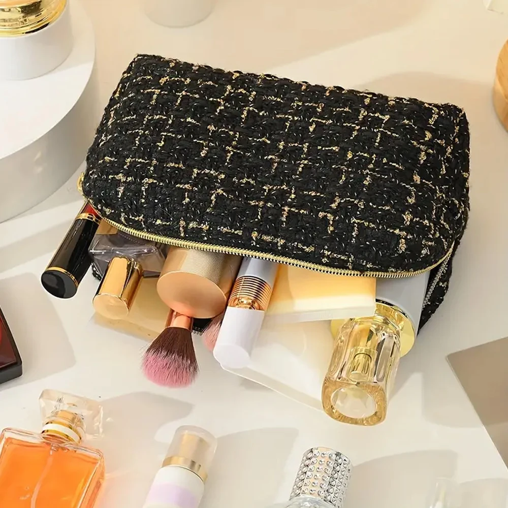 Fashion Large Capacity Makeup Bag, Portable Comestic Storage Pouch, Toiletry Wash Organizer For Travel 