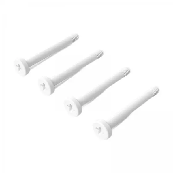 Carbon Steel PC Fan Mount Screws Easy Install White Case Screw Set for Laptop and Desktop Cooling