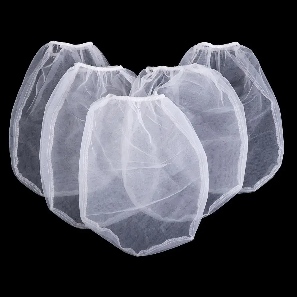 

5Pcs 1/2/5 Gallon Paint Strainer Bags Top Opening Paint Tools Liquid Filter Bags Elastic White Paint Screen Net Home Decoration