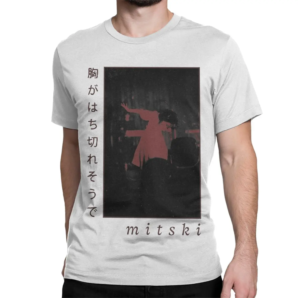 Mitski T-Shirts Men Vintage 100% Cotton Tee Shirt O Neck Short Sleeve T Shirts Gift Idea Clothes