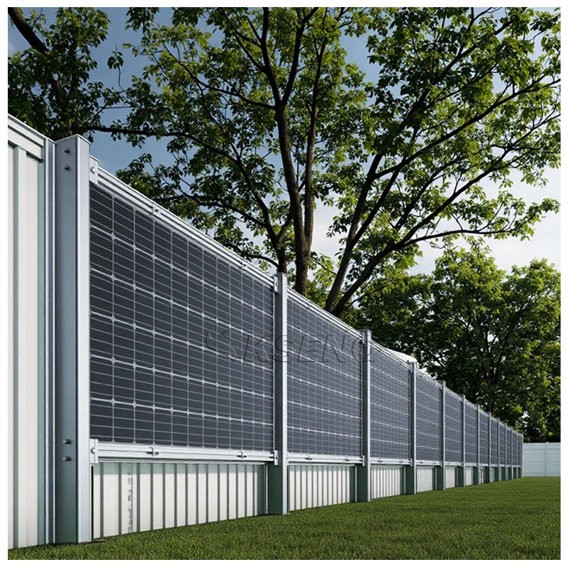 Farm Vertical Solar Fence Mounting System with Hot-dip Galvanized Steel & Aluminum 10-Year Warranty for Power Plants