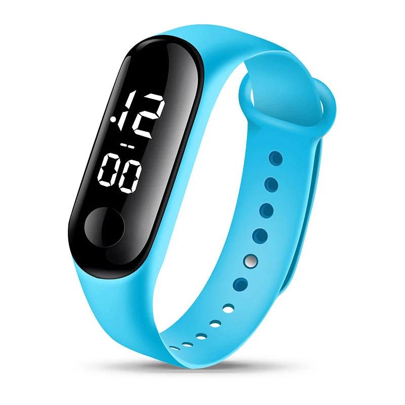 8 stücke Kinder Uhren für Mädchen Kautschukband Wasserdicht Schule Student LED Uhr Frauen Sport Männer Digitale Uhr – Detail 10