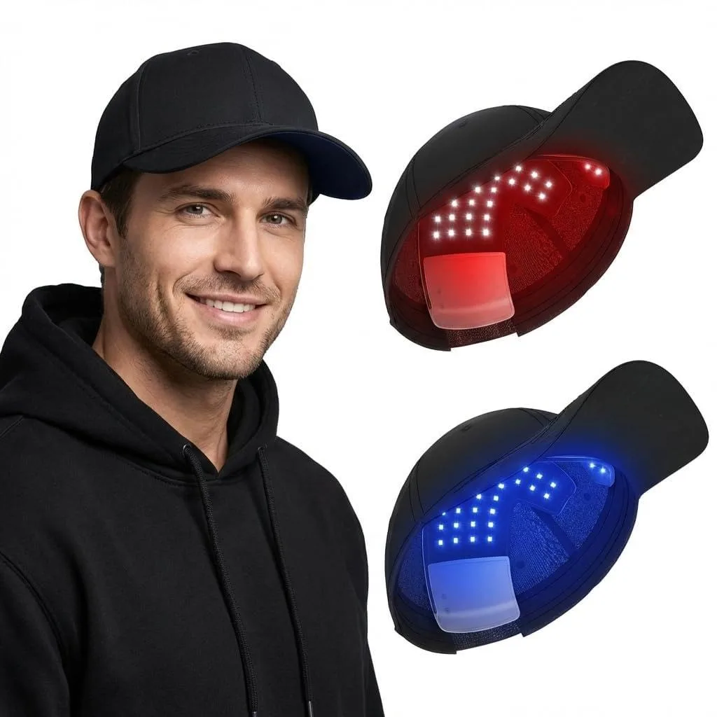 

Hair Growth Laser Cap for Anti Hair Loss Hair Growth Hat with Detachable Panel Near Infrared Relax Head Treatment Hat Machine