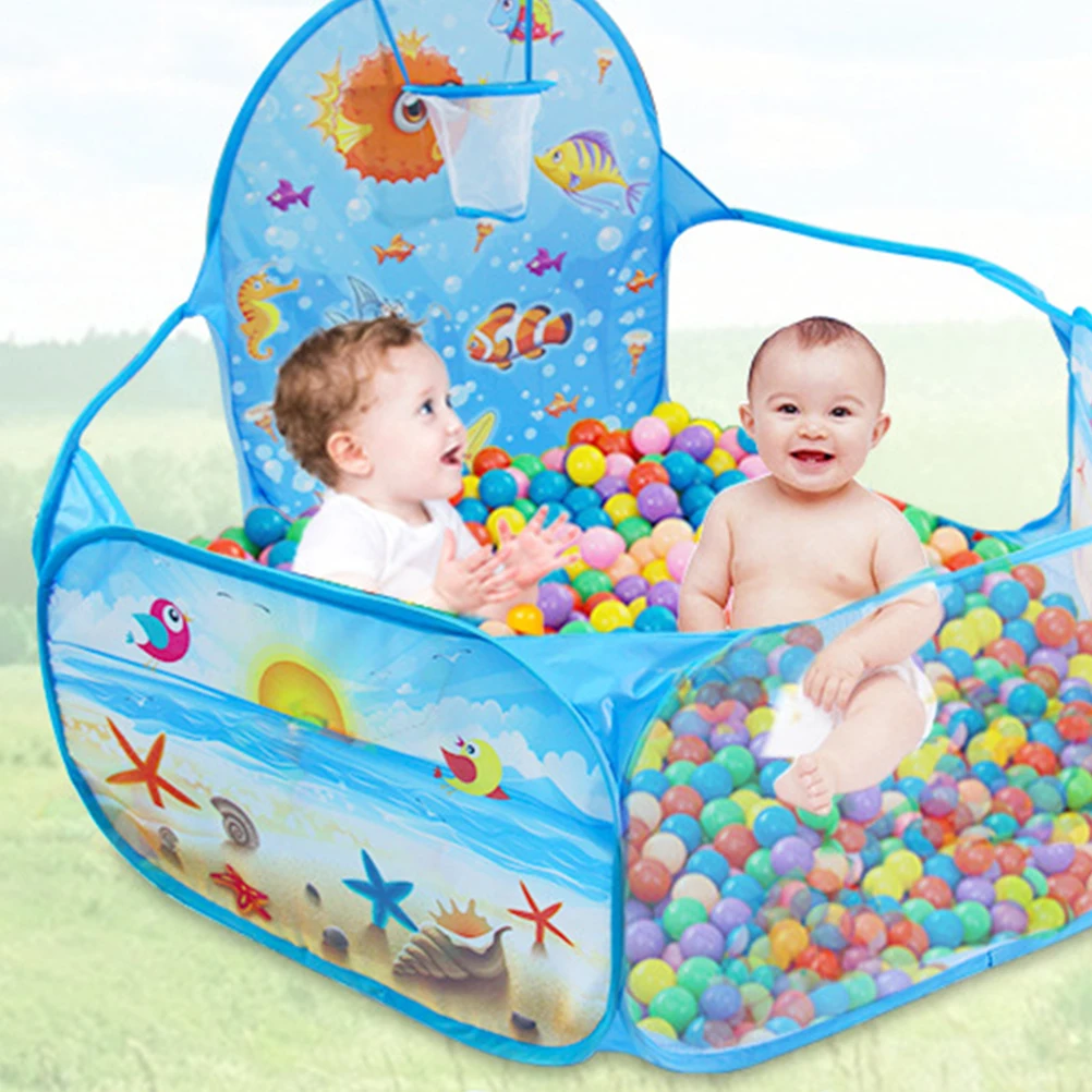 

Children's Tent Playhouse Baby Ball Pits for Toddlers Kids Basketball Babies Game Pool Foldable