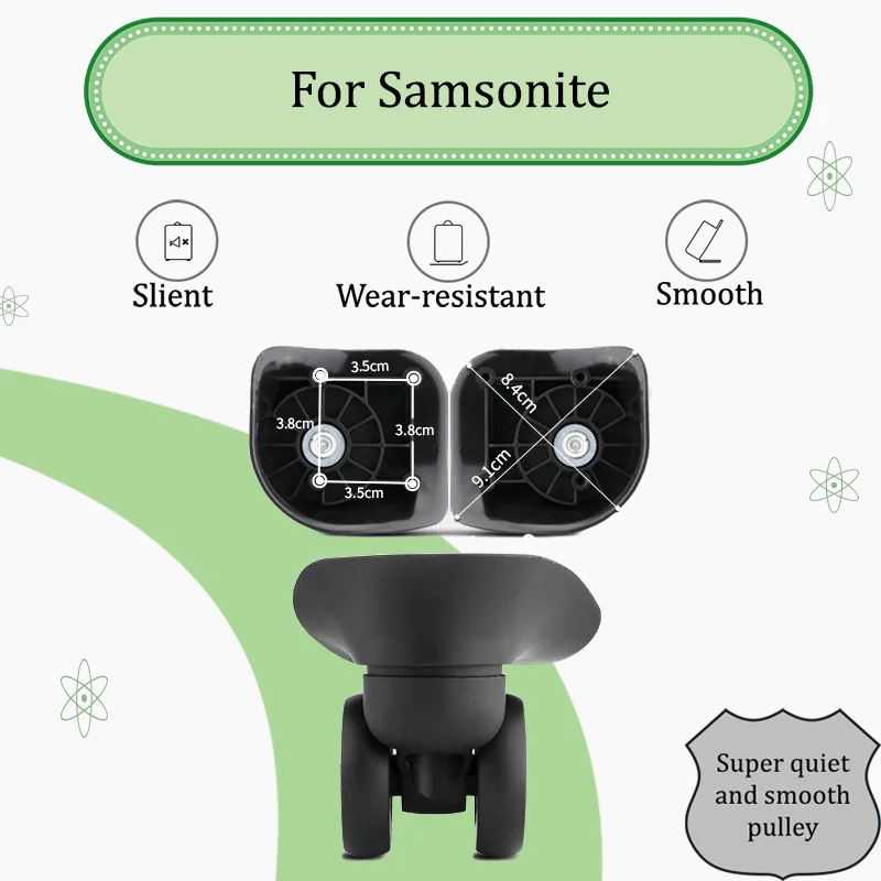 

For Samsonite W292 Lmmediately Repair loose Wheels Heavy-duty Luggage Wheel Replacement Parts—Durable + Installation Tools