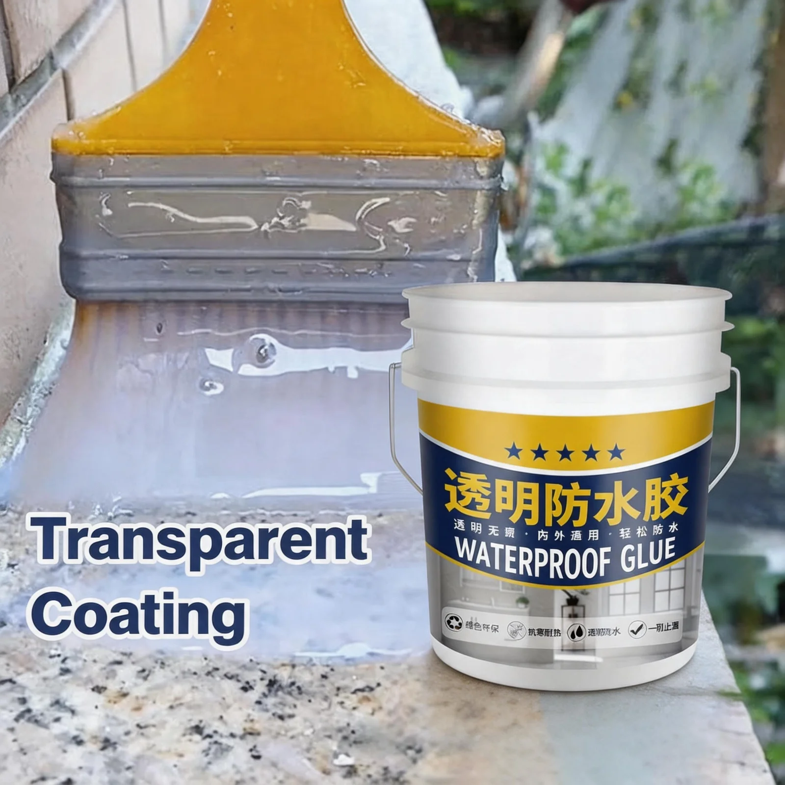 Window Repair Waterproof Coating Sealant Agent Transparent Invisible Paste Anti-Leak Glue for Kitchen Toilet Exterior Wall Roof