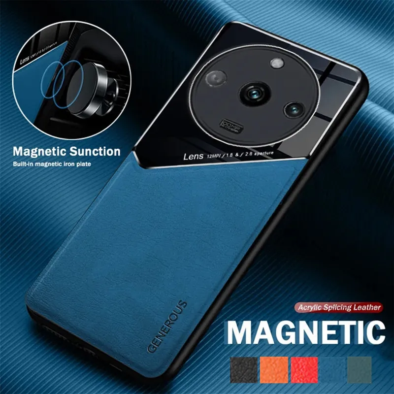 Leather Texture Case For Realme 11 5G Realme 11 Pro Plus 10 9 9i 8 8i Cover With Car Magnetic Coque Fundas Capa