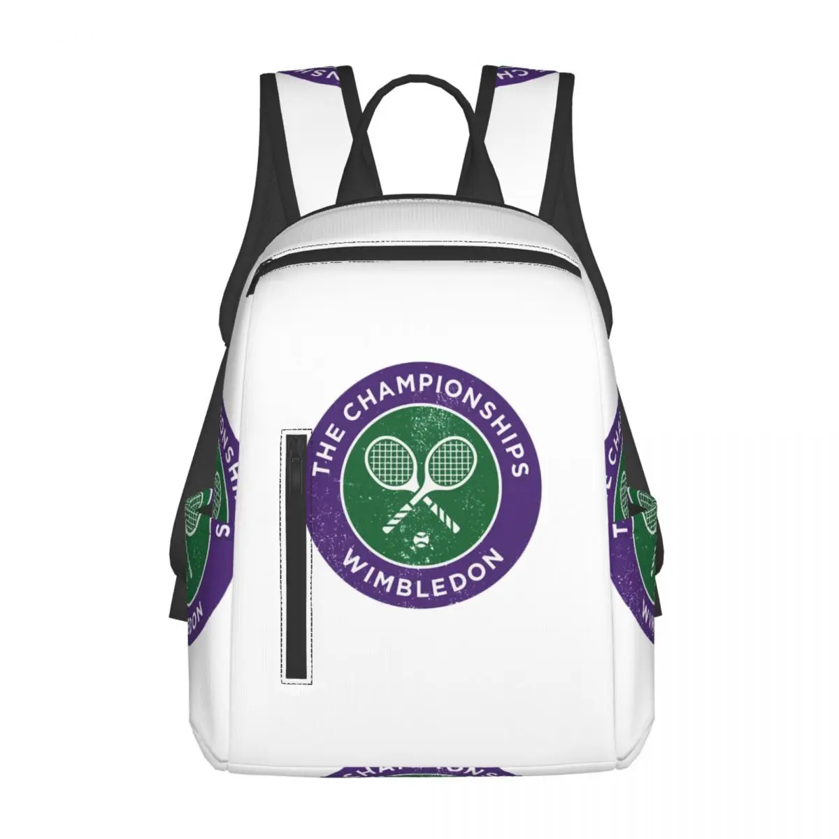

Tennis Championships Logo Print Backpack Large Capacity Children BookBag School Bag Shoulder Bags for Men Women